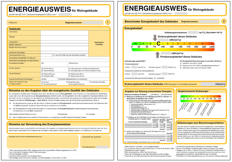 Vorlage Aktueller Energieausweis